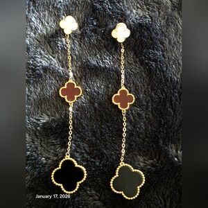 💛3 Clover Dangling Earrings